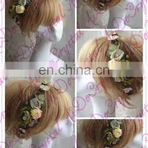 Aidocrystal Bridal Hair Piece,wedding Hair Flower Fascinators, Fashion Women Hair Accessories thumbnail-2