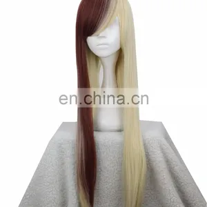 Styler Brand Straight Wig Blonde Long Straight Brown Wig Cosplay With Bangs thumbnail-1