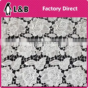 Wholesale Popular Fashion Embroidery Chemical Polyester Lace Fabric thumbnail-6