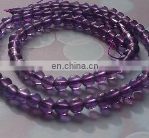 Amethyst Smooth Round Beads/Wholesale Gemstone Beads/Semi Precious Gemstone Round Beads/Color Gemstone Beads thumbnail-1
