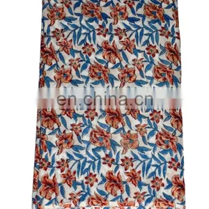 Cotton Fabric Hand Block Print Sewing Cotton Natural Print Fabric thumbnail-2