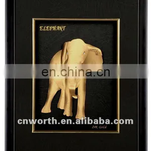 24K Gold Elephant Picture Frame thumbnail-1
