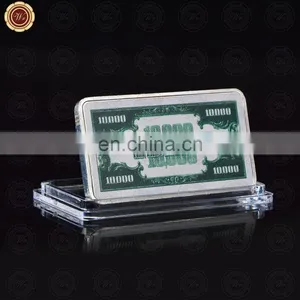 WR Home Accessory 10000 Dollar American Silver Banknote Bill Note Fake Bar Quality 999.9 Silver Bars thumbnail-2