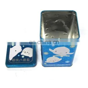3D Emboss Lid Square Tin Box thumbnail-2