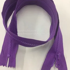#3 #5 #8 Plastic Zipper With Normal Teeth Open End thumbnail-1