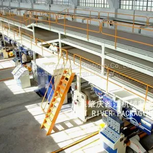 7 Layer Complete Corrugated Cardboard Production Line Wet End and Dry End thumbnail-1