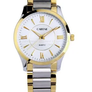 Men Stainless Steel Watches With Golden Bezel thumbnail-1