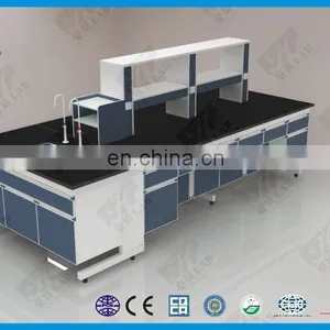 Electrical Test Bench Steel Wood Laboratory Island Bench Table thumbnail-3