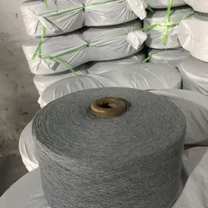Cheap Recycled Cotton Yarn Ne6s Grey Color for Gloves Knitting Yarn thumbnail-1