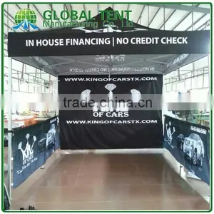 Custom Print Aluminium Pop Up Tent 3x3m ( 10ft X 10 Ft), Printed Canopy & Valance, Back Wall&2 Half Side Walls thumbnail-1