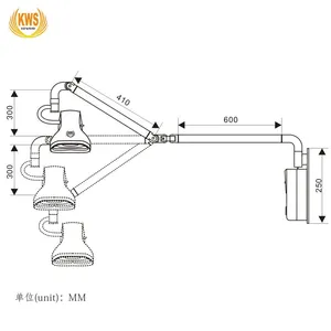 LED Wall-mount 21W Dental ENT Surgery Veterinary Medical Wall Examination Light thumbnail-3