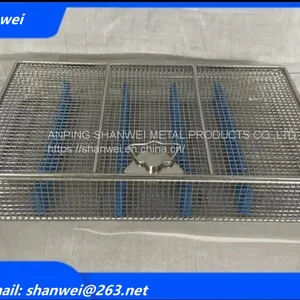 Dental Sterilization Cassettes Trays Stainless Steel Box for Instruments NEW thumbnail-3