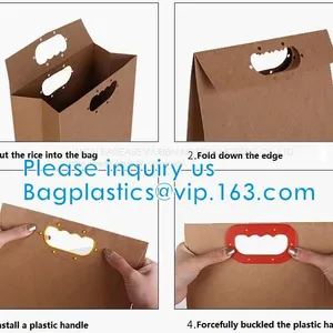 1kg Rice Package Kraft Paper Packaging Bag Brown Kraft Food Paper Bag,5kg10kg Rice Bag Plastic Packaging Bag for Rice thumbnail-4