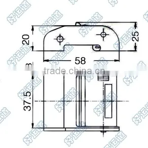 04601 Zinc Alloy Cam Buckle 1.5 Inch thumbnail-2