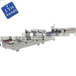 UFG1250E 2 4 Corners Automatic Corrugated Pizza Food Express Paper Box Folding and Gluing Machine thumbnail-1