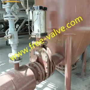 Pneumatic ceramic lined double disc gate valve application 02