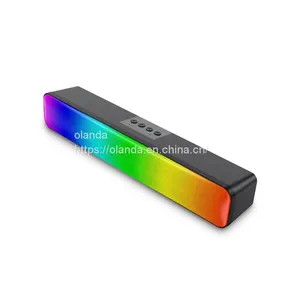 Factory 2400Mah Sound Bar Computer Gaming Soundbar Subwoofer Blue Tooth Speaker 10W Desktop Wireless Speaker Oem Odm thumbnail-1