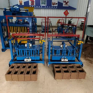 Mobile Small Brick Machine South America Customers Favored Semi-Automatic Hollow Block Making Machine Brick Machinery thumbnail-6