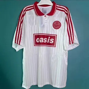 Limited Edition Collaboration Soccer Jersey Oasis Band Collaboration Jersey No. 25 Black and Blue Short Sleeve thumbnail-1