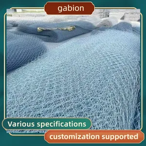 Zn-Al Alloy Gabion Mesh Crack Resistance Desert Slope Wind Erosion Prevention thumbnail-1
