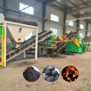 Smokeless Coal Briquetting Machine Carbon Powder and Coal Powder Ball Pressing Production Line EPC thumbnail-1