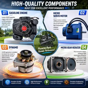 Vigorun VTLM600 RC Lawn Mower Robot CE EPA Certified 45° Extreme Slope Mini Crawler Lawn Mower thumbnail-3