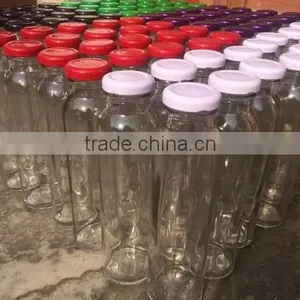 10oz 300ml Glass Juice Bottle With Metal Cap thumbnail-2