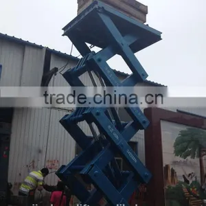 1.35~16m, 0.3 Ton Hydraulic Motorcycle Mobile Small Mini Scissor Lift Table With Roller on Sale SJY0.3-16 thumbnail-6