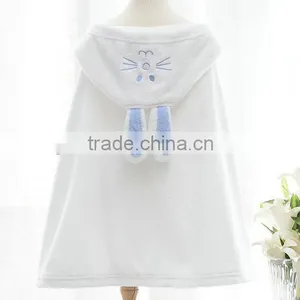 New Style 100% Cotton Hot Sale Cheap Baby Hooded Bath Towel Bathrobe for Children thumbnail-4