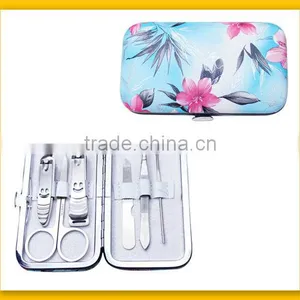 Blue Flower Bag Manicure Set thumbnail-1