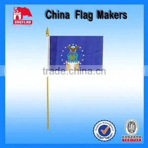 Customized Digital Printing Wholesale Hand Flag With Pole thumbnail-1