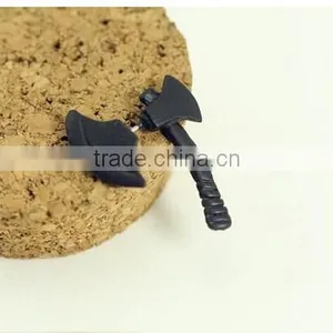 1 PC Creative Black Axe Hatchet Ear Stud Punk Style Men Women Piercing Stud Earring Fashion Jewelry thumbnail-1
