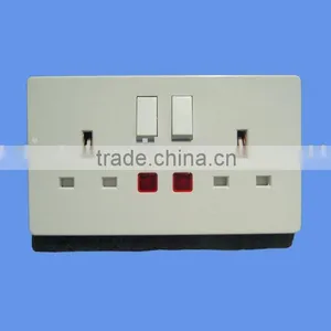 Wall Switch & Socket With Neon thumbnail-1
