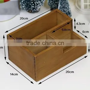 Wooden Zakka Storage Box, Organizer, Wooden Desk Table Organizer, Zakka Storage Box for Office Use thumbnail-4