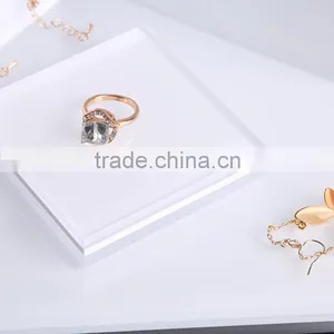 High Transparent Acrylic Cube Building Block to Display Jewelry Clear Thick Square Acrylic Block thumbnail-3