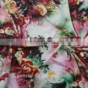 Polyester Fabric Factory Direct Sale Poly Knit Spandex Print Digital Print Polyester Fabric Print Knit Fabirc thumbnail-2
