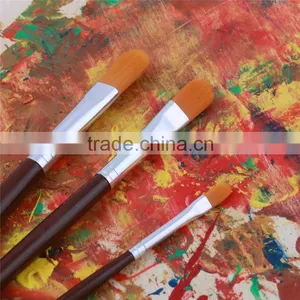 Wholesale China 3Pcs Professional Nylon Hair Wood Handle Art Paint Brush Manufactures thumbnail-5
