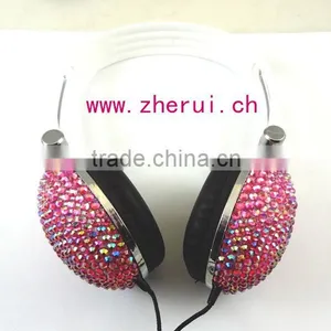 Fashion Bling Rhinestone Computer Earphone thumbnail-1