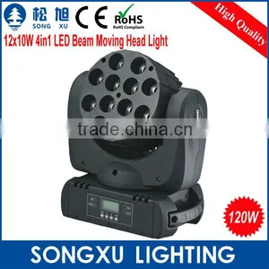 Color Changeable 12x10w Dmx Led Moving Head Beam Light Show Party Effect Lighting Quality Choice thumbnail-1