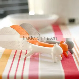 2015 New Design Coloful Cut Plastic Animal Squirrel Shape Meal Spoon thumbnail-3
