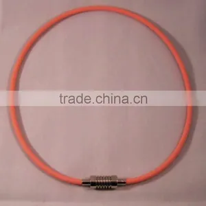 Custom Silicone Necklace With Metal thumbnail-1