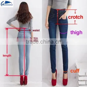 Sexy Women Blue New High Waist Skinny Denim Jeans Slim Fashion Long Pencil Pants thumbnail-5