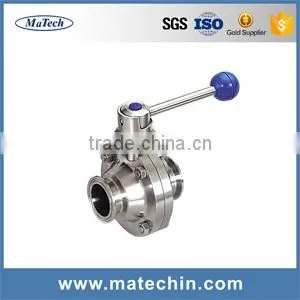 High Quality Double Flange Concentric Wafer Pneumatic Hydraulic Actuator Butterfly Valve thumbnail-2