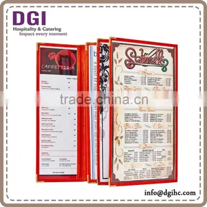 Triple Panel 6 Views Leatherette Leatherette Plastic Folder / a4 Insert Paper Size thumbnail-3