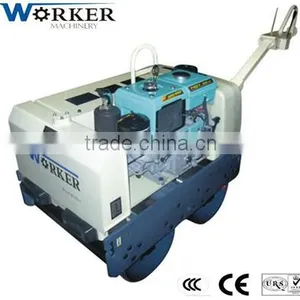 Small Road Roller WKR700 Japanese Hydraulic Pump Motor Double Drum Handheld Vibration Construction Equipment thumbnail-1