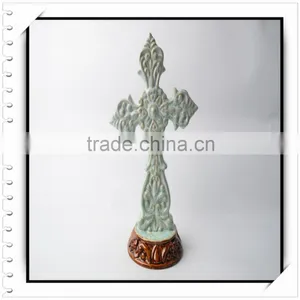 Personalized Ceramic Cross With Light Color thumbnail-1