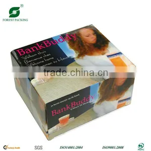 COLORED CORRUGATED CARDBOARD BOX FOR BANK BUDDY thumbnail-1