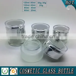 Fosted Glass Cosmetic Bottles and Jars thumbnail-3