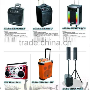 2016 New Design DJ Boombox Speaker With Battery Portable Hifi Bass Vibration Speaker thumbnail-5
