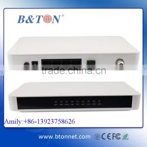 100/1000Mbps FTTX Network GEPON ONT 4FE Wireless CATV FTTHSolution EPON ONU thumbnail-1